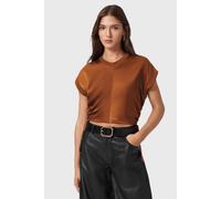 AllSaints Mira Satin Tee Rust Brown Taglia: XS | Magliette intime Outlet | Donna | Marrone