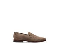 AllSaints - Mocassini Jules in camoscio cuciti a mano - - Shoes - Uomo - Marrone - 45 EU