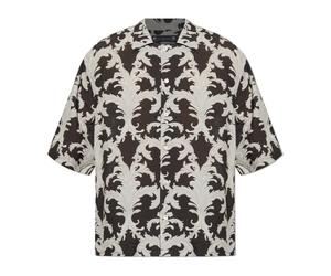 AllSaints - Motif Short Sleeve Shirt - - Shirts - Uomo - Nero - L