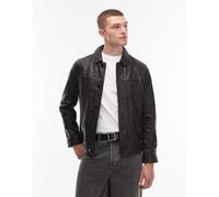 AllSaints - Nantes - Giacca in pelle nera-Nero XL