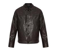 AllSaints - Nates Giacca in Pelle - - Jackets - Uomo - Marrone - M