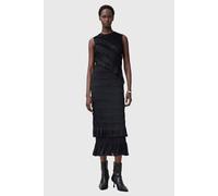 AllSaints Nyla Dress Black Taglia: 6 | Abiti Midi Outlet | Donna | Nero
