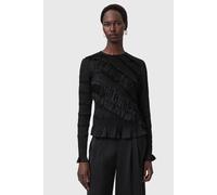 AllSaints Nyla Ls Top Black Taglia: 6 | Magliette intime Outlet | Donna | Nero