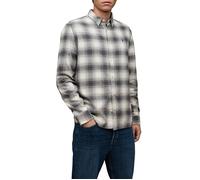 AllSaints Omega Ls Shirt Rock Grey Taglia: XS | Camicie Casual Outlet | Uomo | Grigio