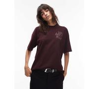 AllSaints - Orlando Etta - T-shirt bordeaux-Rosso 34-36