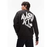 AllSaints - Orlando - Felpa girocollo nera-Nero M