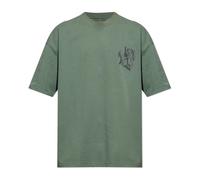 AllSaints - Orlando Logo Print Oversized T-Shirt - - Tops - Uomo - Verde - S