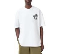Allsaints Orlando SS Crew Uomo, Bianco Ashen, XS
