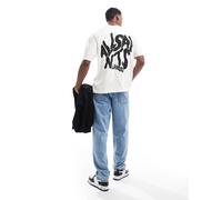 AllSaints - Orlando - T-shirt bianca con stampa sul retro-Bianco 2XL