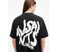 AllSaints - Orlando - T-shirt nera con stampa sul retro-Nero L