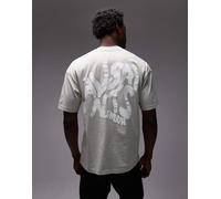 AllSaints - Orlando - T-shirt verde ardesia L