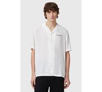 AllSaints Ouija Ss Shirt Ecru White Taglia: L | Camicie Casual Outlet | Uomo | Marrone