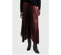 AllSaints Phia Metallic Skirt Metallic Red Taglia: 4 | Gonne Midi Outlet | Donna | Rosso