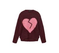 AllSaints Pullover 'LUVHEART' rosa chiaro / merlot Donna AllSaints M