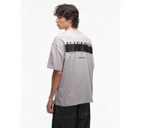 AllSaints - Redact - T-Shirt grigio halfpipe XL