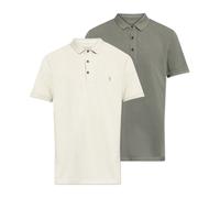 AllSaints - Reform Short Sleeve Polo 2-Pack - - Tops - Uomo - Verde - S