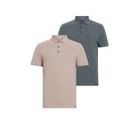 AllSaints Reform Ss Polo 2 Pac Ashy Blue/taupe Taglia: S | Polo Outlet | Uomo | Blu