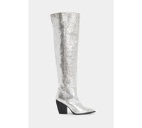 AllSaints Reina Metallic Boot Silver Taglia: 40 | Stivali Outlet | Donna | Grigio