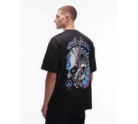 AllSaints - Reincarnate - T-shirt nera con stampa-Nero L