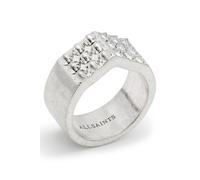AllSaints Rianne Hex Chnk Ring Warm Silver Taglia: S | Anelli Outlet | Donna | Grigio