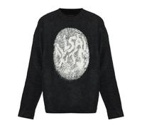 AllSaints - Ridges Oversized Graphic Jumper - -Knitwear -Uomo -Nero -XS