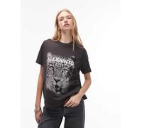 AllSaints - Roar Tommi - T-shirt nera-Nero 34-36