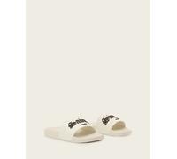 AllSaints - Saints & Sinners - Sliders bianche con cinturino e logo-Bianco 36