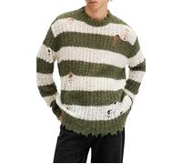 AllSaints Sid Crew Khaki/white Taglia: M | Maglioni a maglia Outlet | Uomo | Marrone
