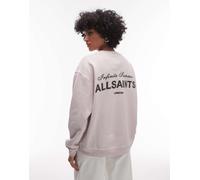 AllSaints - Soleil Etta - Felpa rosa lilla cenere 34-36