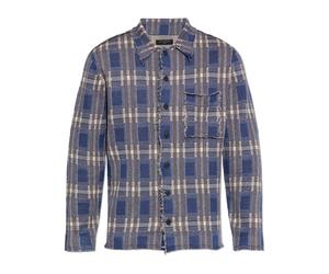 AllSaints - Solmar Knitted Check Cardigan - - Shirts - Uomo - Blu - M