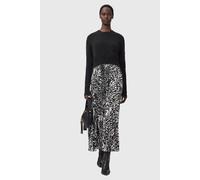 AllSaints Spark Leppo Dress Black/charcoal Taglia: L | Maxi abiti Outlet | Donna | Nero