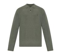 AllSaints - Statten Long Sleeve Ramskull Polo - - Knitwear - Uomo - Verde - S