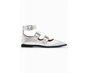 AllSaints Susan Buckle Shoe Silver Taglia: 40 | Infradito Outlet | Donna | Grigio