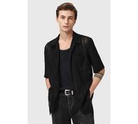 AllSaints Sylvan Ss Shirt Jet Black Taglia: M | Camicie Casual Outlet | Uomo | Nero