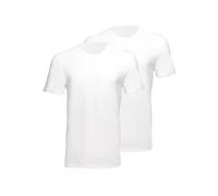 Allsaints t-Shirt Girocollo da Uomo, Cotone Biologico, morbide e Traspiranti, Maglietta Uomo, Bianco, Confezione da 2, Taglia M