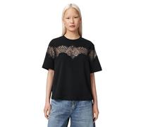 AllSaints T-Shirt Lisa Lace da Donna, Nera, M