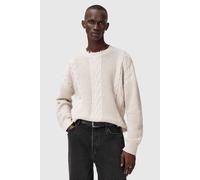 AllSaints Tenter Crew Ecru White Taglia: L | Maglioni a maglia Outlet | Uomo | Marrone
