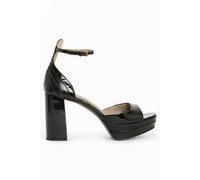 AllSaints Tia Platform Heel Black Shine Taglia: 41 | Infradito Outlet | Donna | Nero