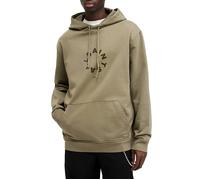 AllSaints Tierra Oth Hoody Ash Khaki Green Taglia: XS | Felpe con cappuccio Outlet | Uomo | Marrone