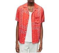 AllSaints Tikal Ss Shirt Ruby Red Taglia: XS | Camicie Casual Outlet | Uomo | Rosso