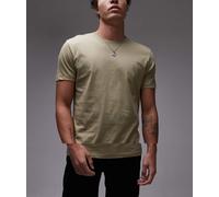 AllSaints - Tonic - Confezione da 3 T-shirt girocollo bianca, marrone e verde-Nero S