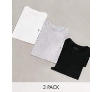 AllSaints - Tonic - Confezione da 3 T-shirt girocollo multicolore 2XL