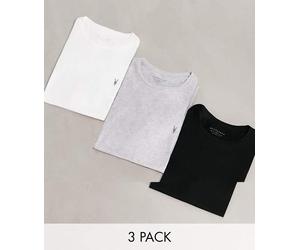 AllSaints - Tonic - Confezione da 3 T-shirt girocollo multicolore XS