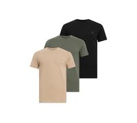 AllSaints Tonic Ss Crew 3 Pk Green/taupe/black Taglia: XS | Magliette basic Outlet | Uomo | Verde