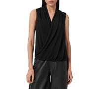 AllSaints Top Regular Adaline Top da Donna, Nero, UK 16/US 12