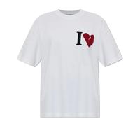 AllSaints, ,Tops ,Donna ,Bianco ,L Heart Etta Oversized T-Shirt