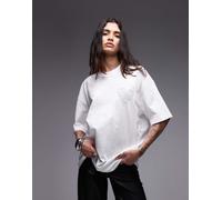 AllSaints - Trip - T-shirt bianca con stampa del logo a cuore-Bianco XS