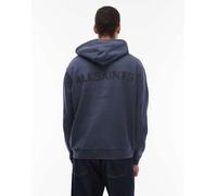 AllSaints - Underground - Felpa con cappuccio color blu pietra di luna M