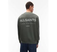 AllSaints - Underground - Felpa girocollo kaki-Verde 2XL