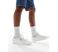 AllSaints - Underground - Sneakers basse bianche in pelle-Bianco 46